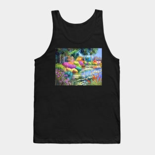 Waterlily Pond Painting Tank Top